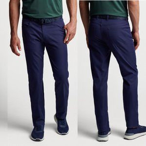 Peter Millar Crown Sport Mens 34x34 Navy Blue EB66 Performance Golf Pants $158